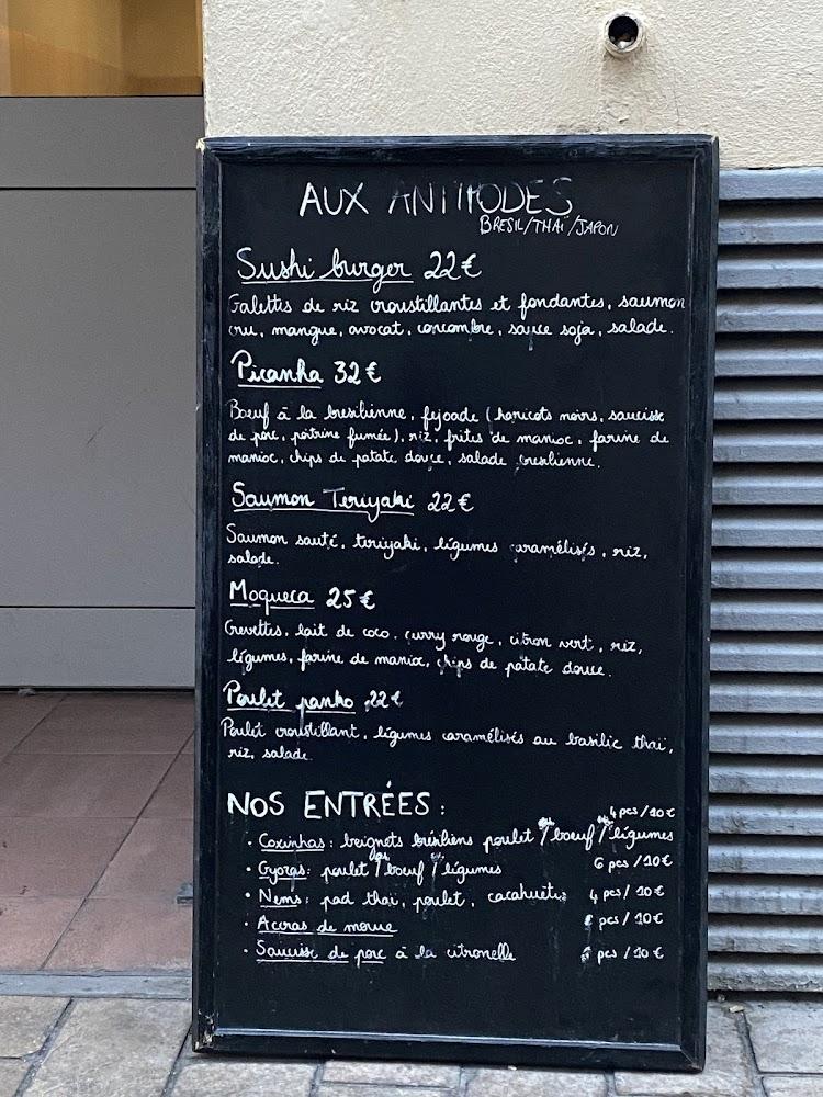 Aux Antipodes - Menu Image 3